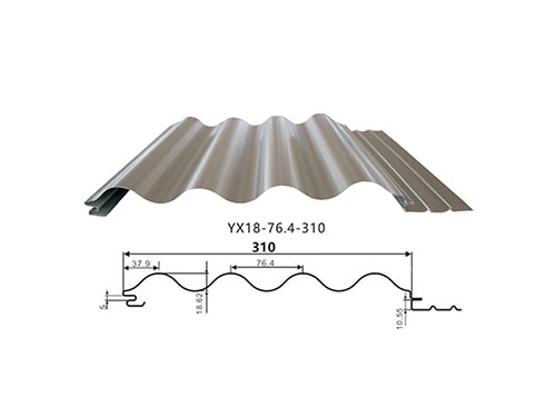 朔州YX18-76.4-310壓型彩鋼瓦