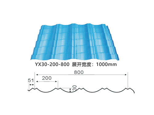 朔州YX30-200-800彩鋼琉璃瓦